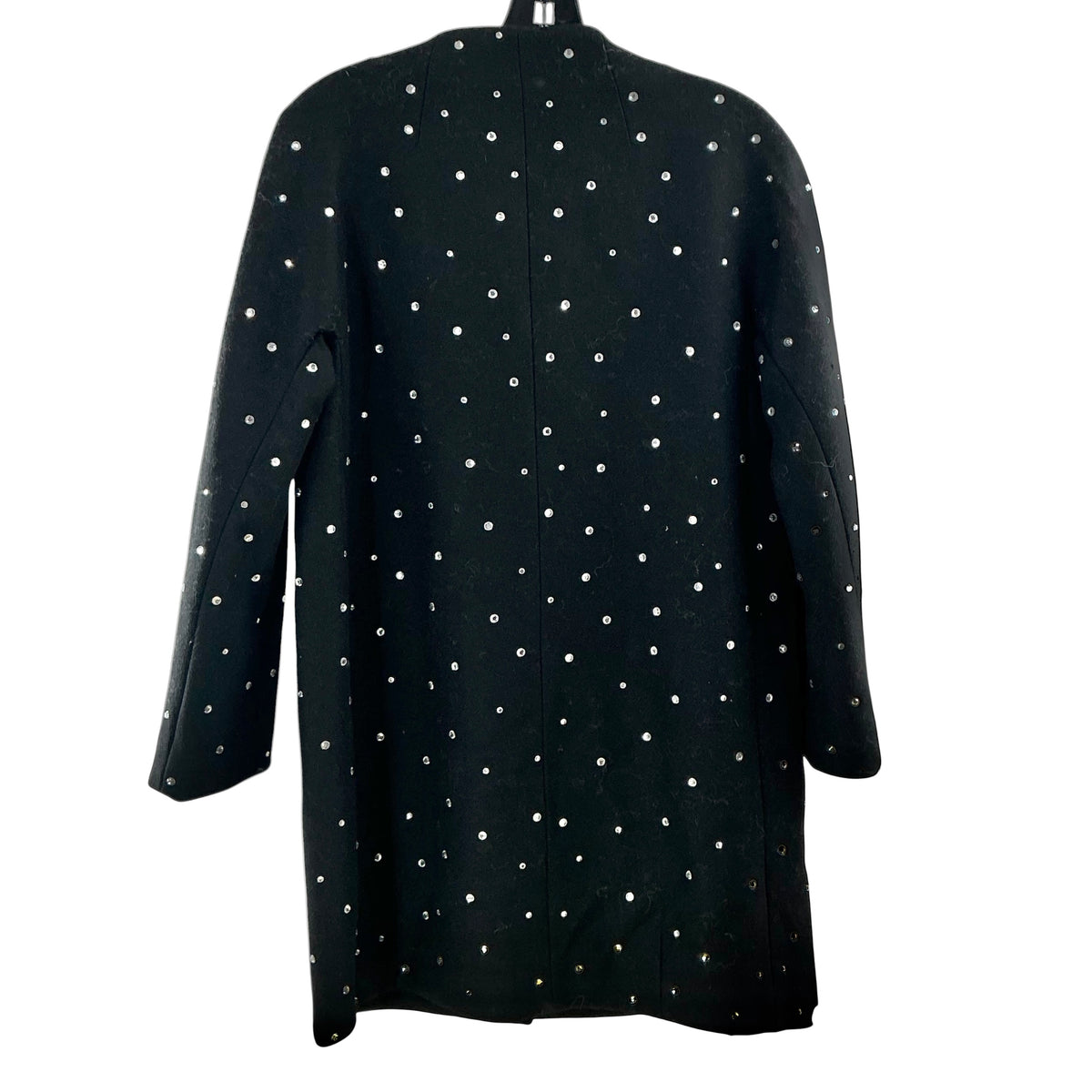Kate Spade Black Rhinestone Dorothy Bow Coat