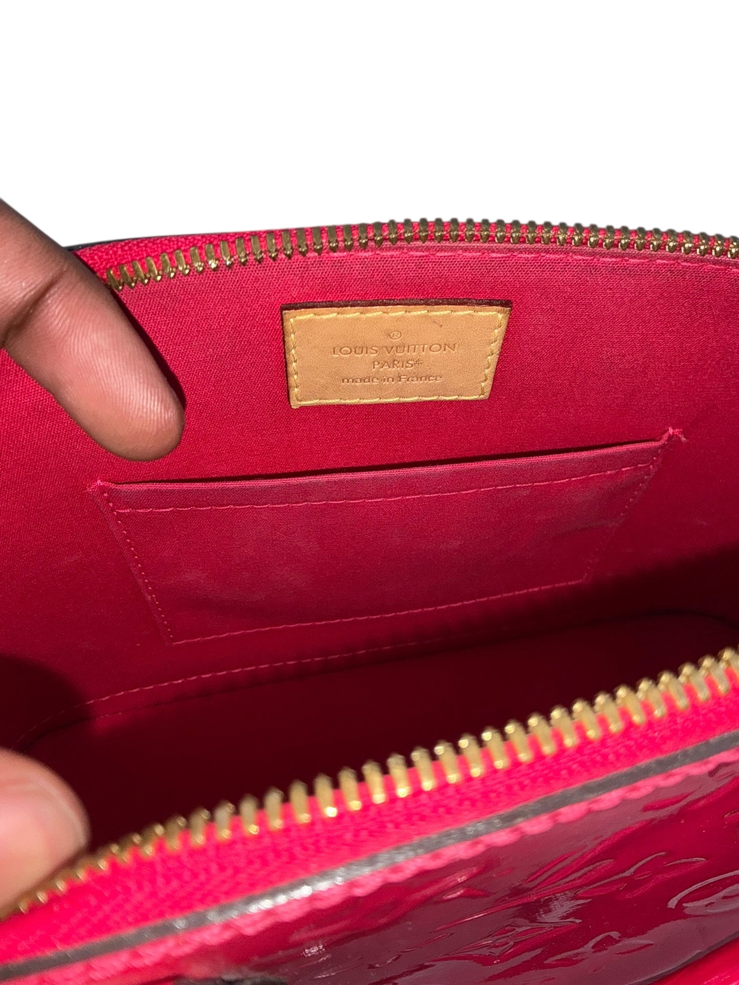 Louis Vuitton Vernis Alma BB Pomme D'Amour Bag