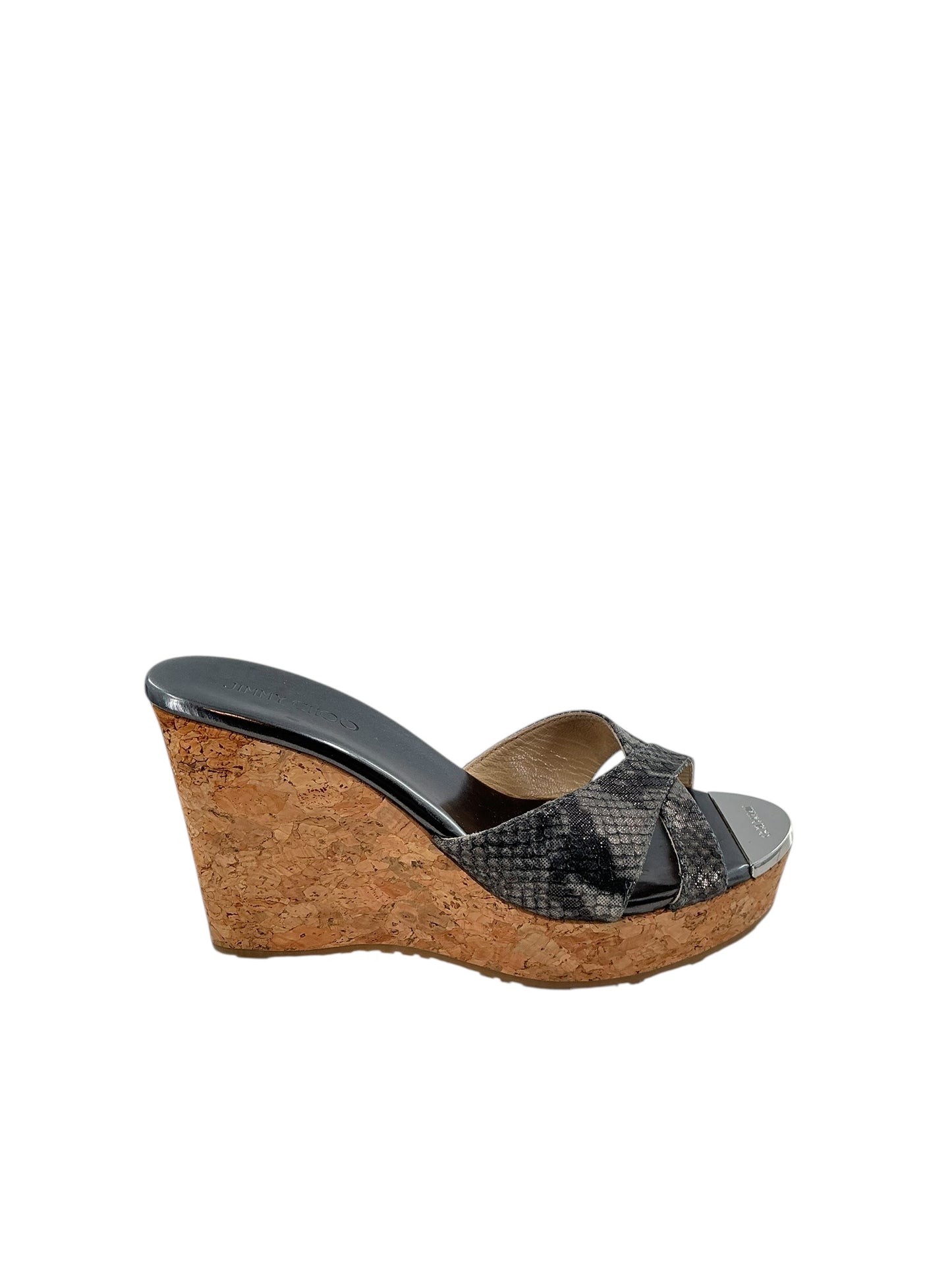 Jimmy Choo Panna Cork Wedge Sandals