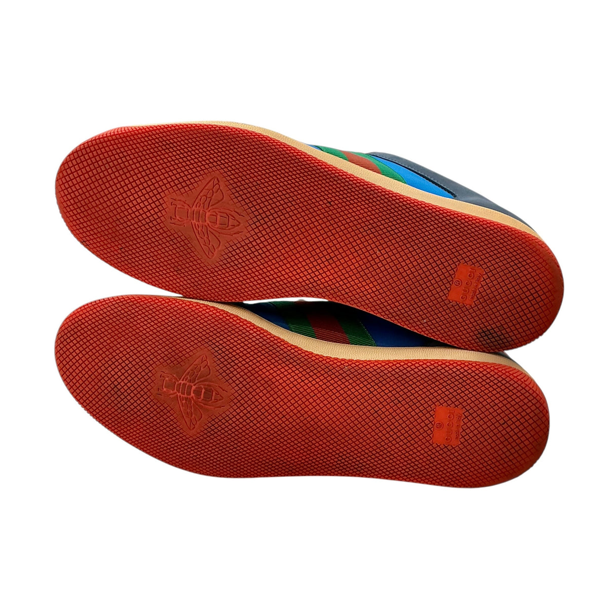 Gucci Screener Blue/Orange Vintage Low-Top Sneakers