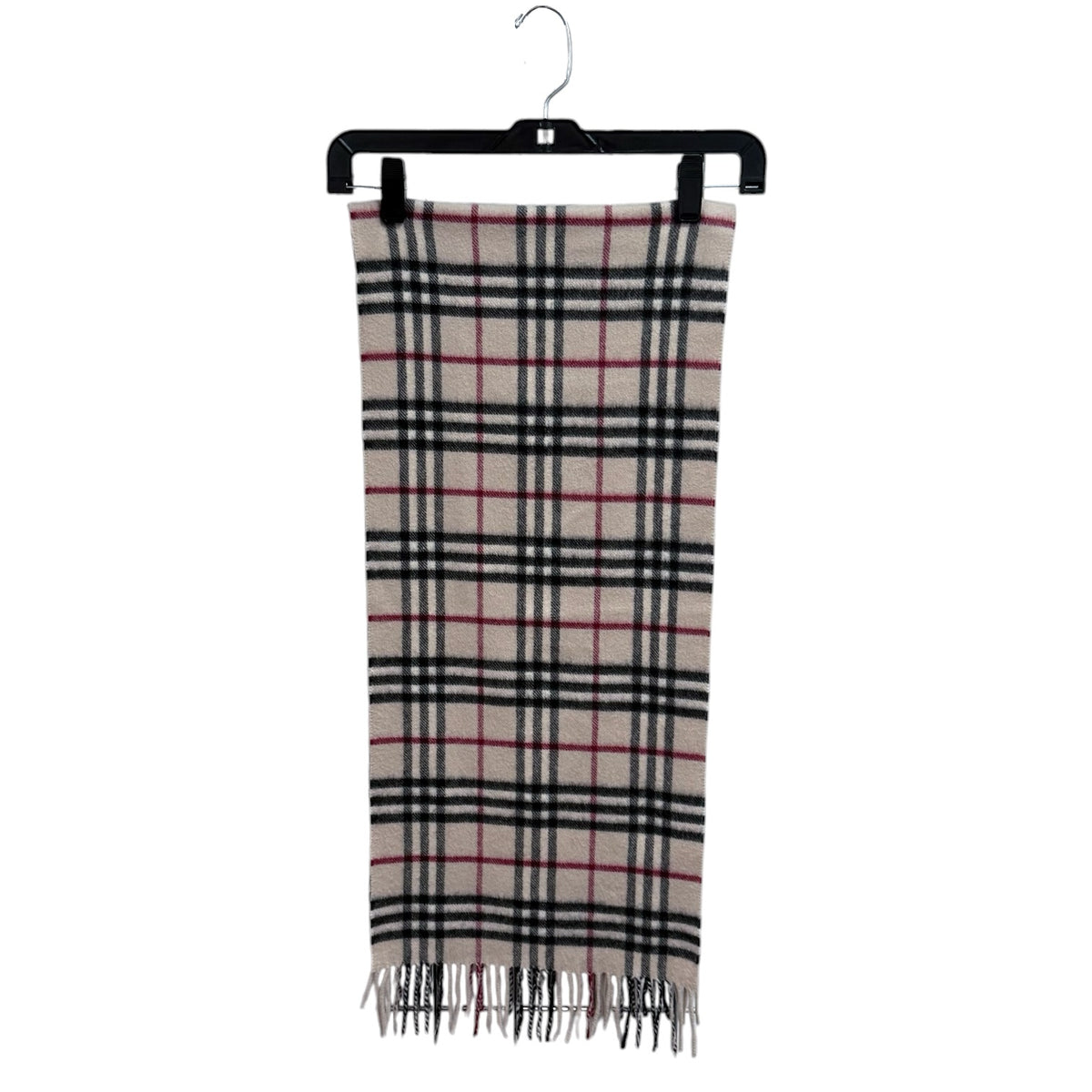 Burberry Check-Pattern Fringed Scarf