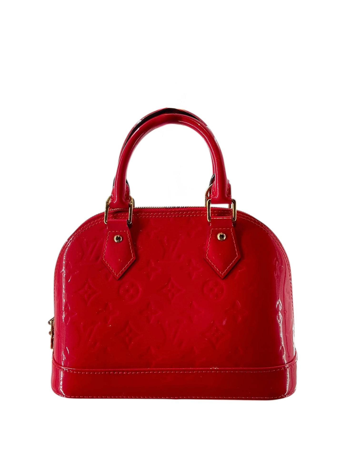Louis Vuitton Vernis Alma BB Pomme D'Amour Bag