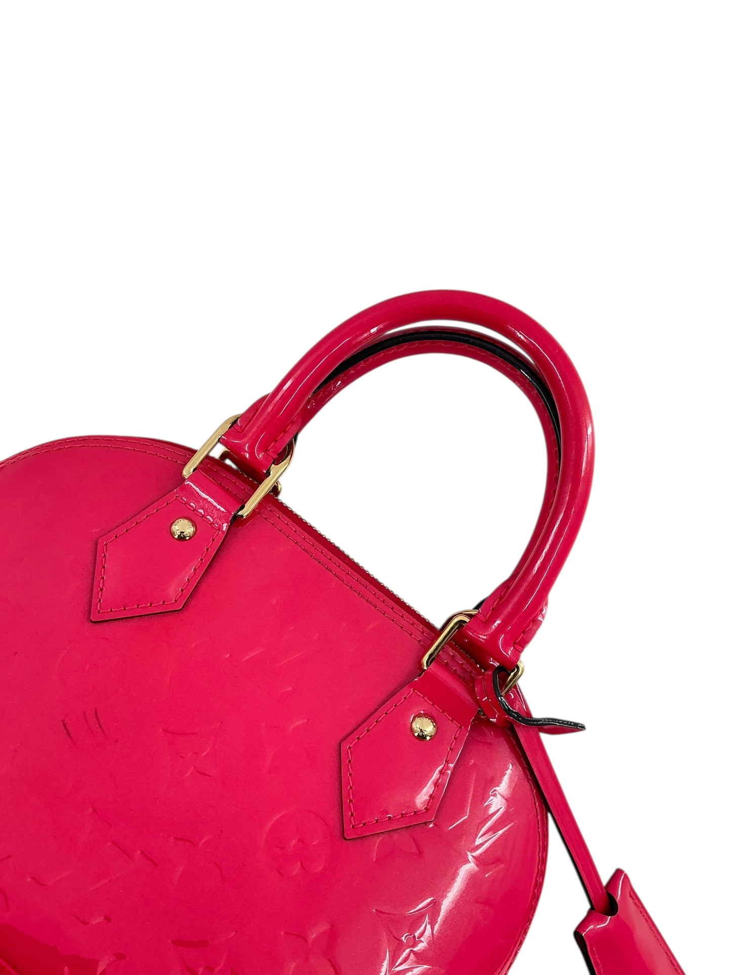 Louis Vuitton Vernis Alma BB Pomme D'Amour Bag