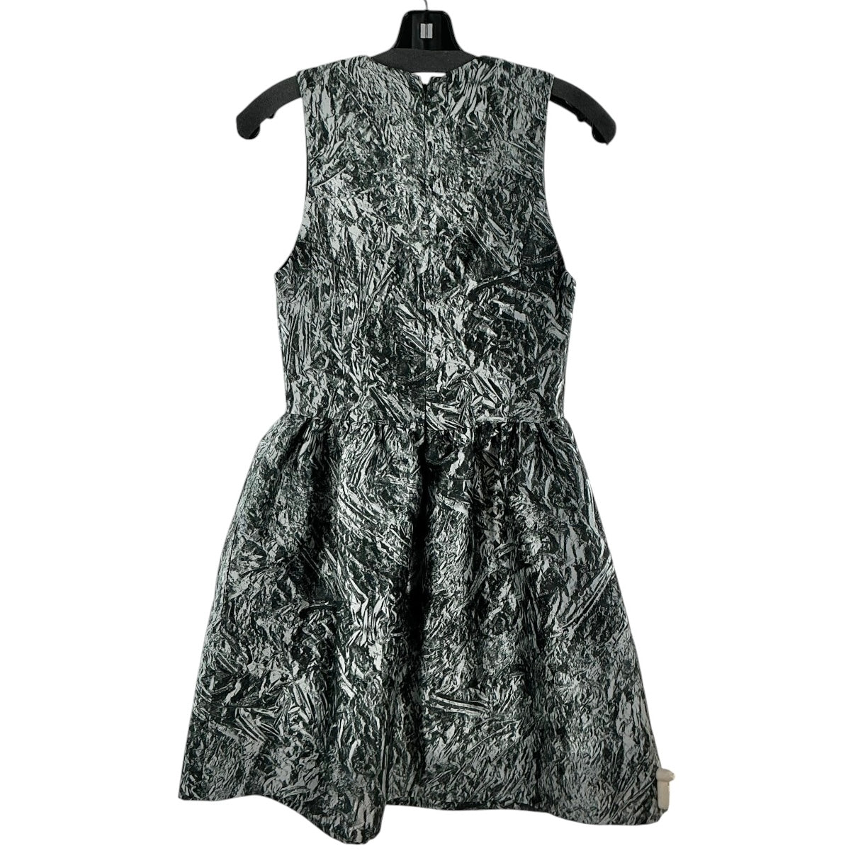 Alexander McQueen Metallic Jacquard Fit & Flare Dress