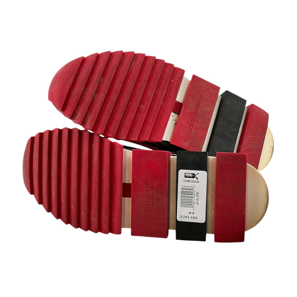 Dolce & Gabbana Sorrento Slip-On Sneakers - Red/Black