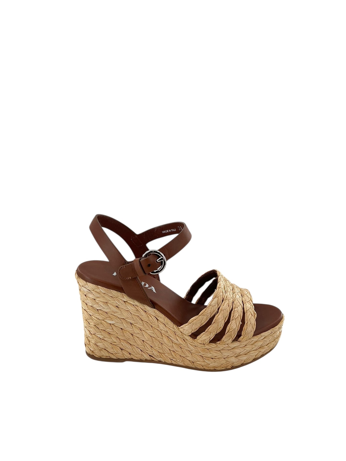 Prada Espadrille Wedge Sandal