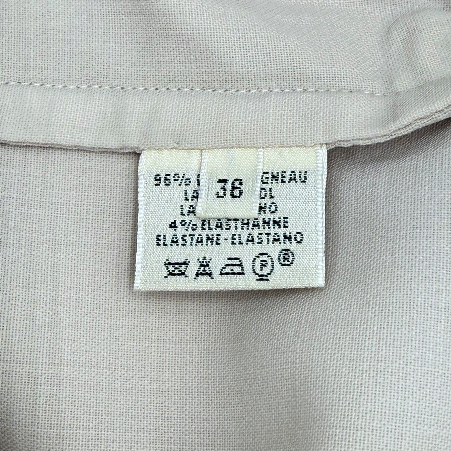 Hermes Ecru Linen Tank