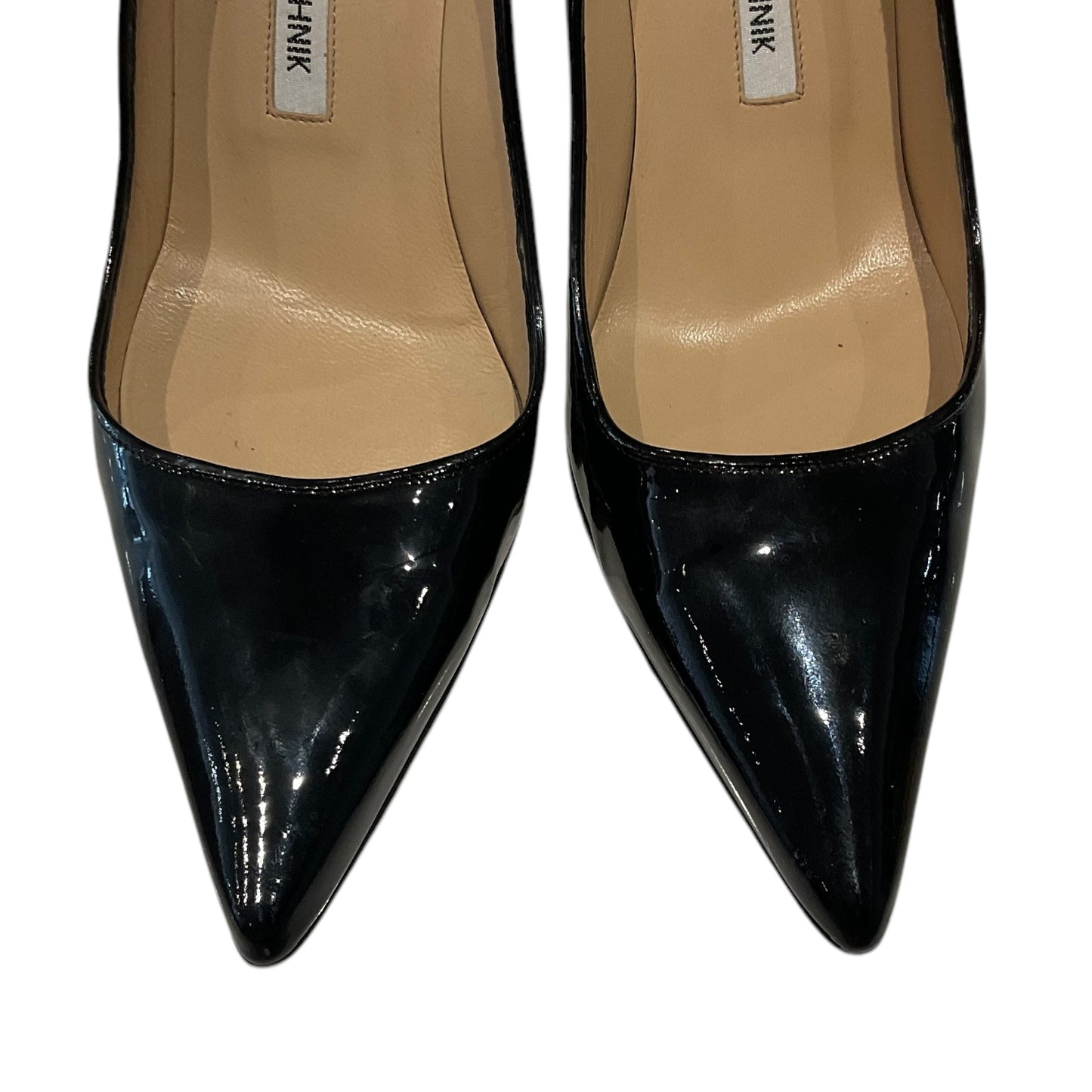 Manolo Black Patent Leather Heels
