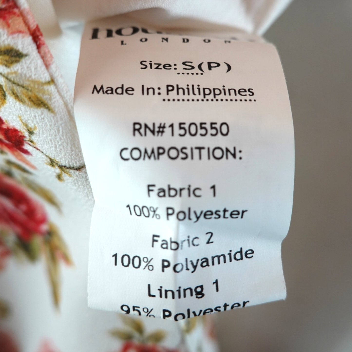 House of CB Red Rose Floral Dress