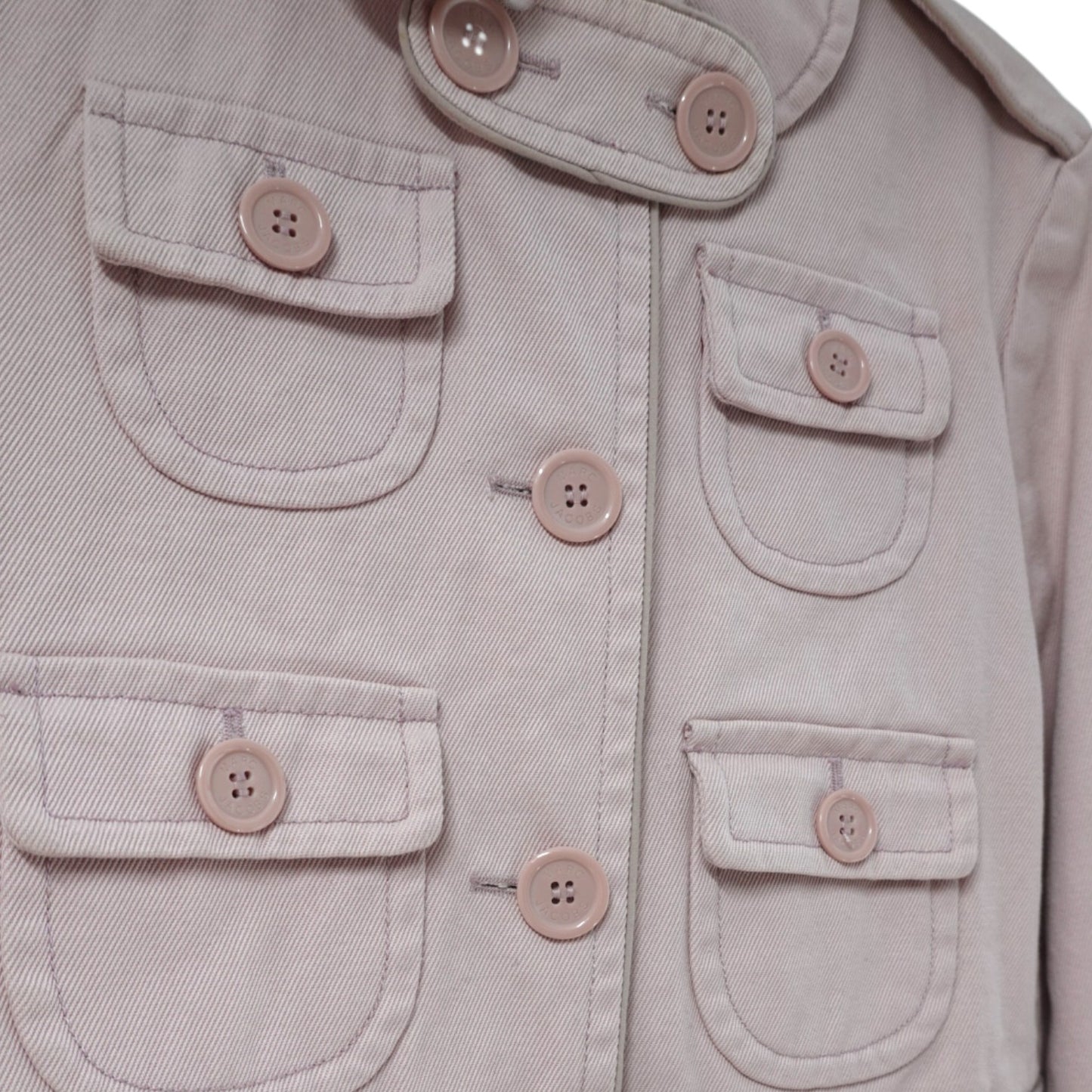 Marc Jacobs Heavy Cotton Twill Coat in Light Pink