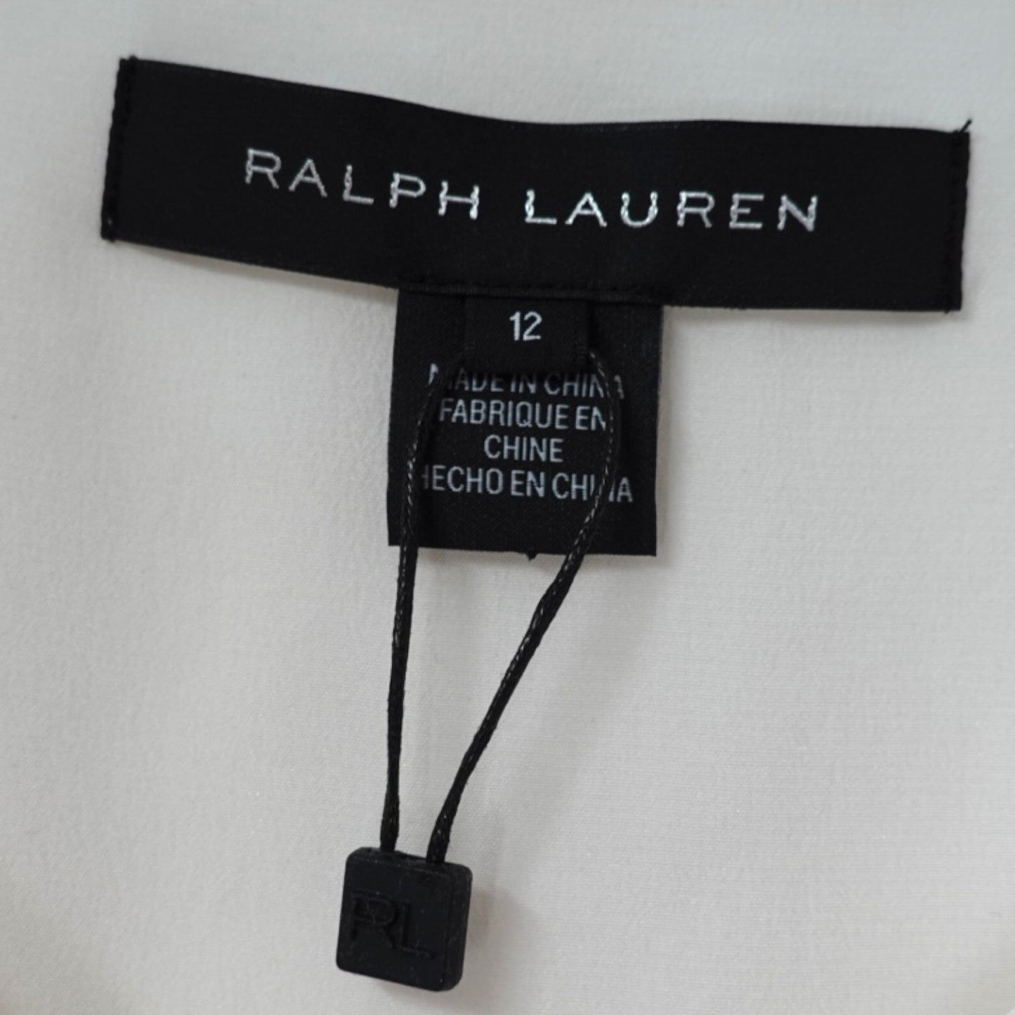 Ralph Lauren White Silk Flowy Top