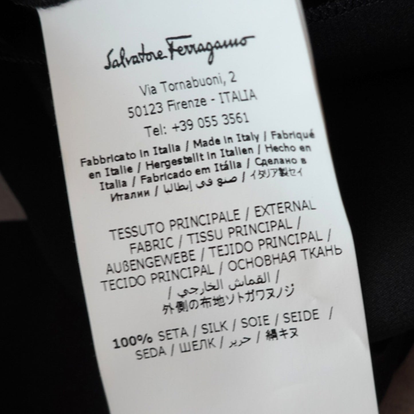 Salvatore Ferragamo Black and White Skirt