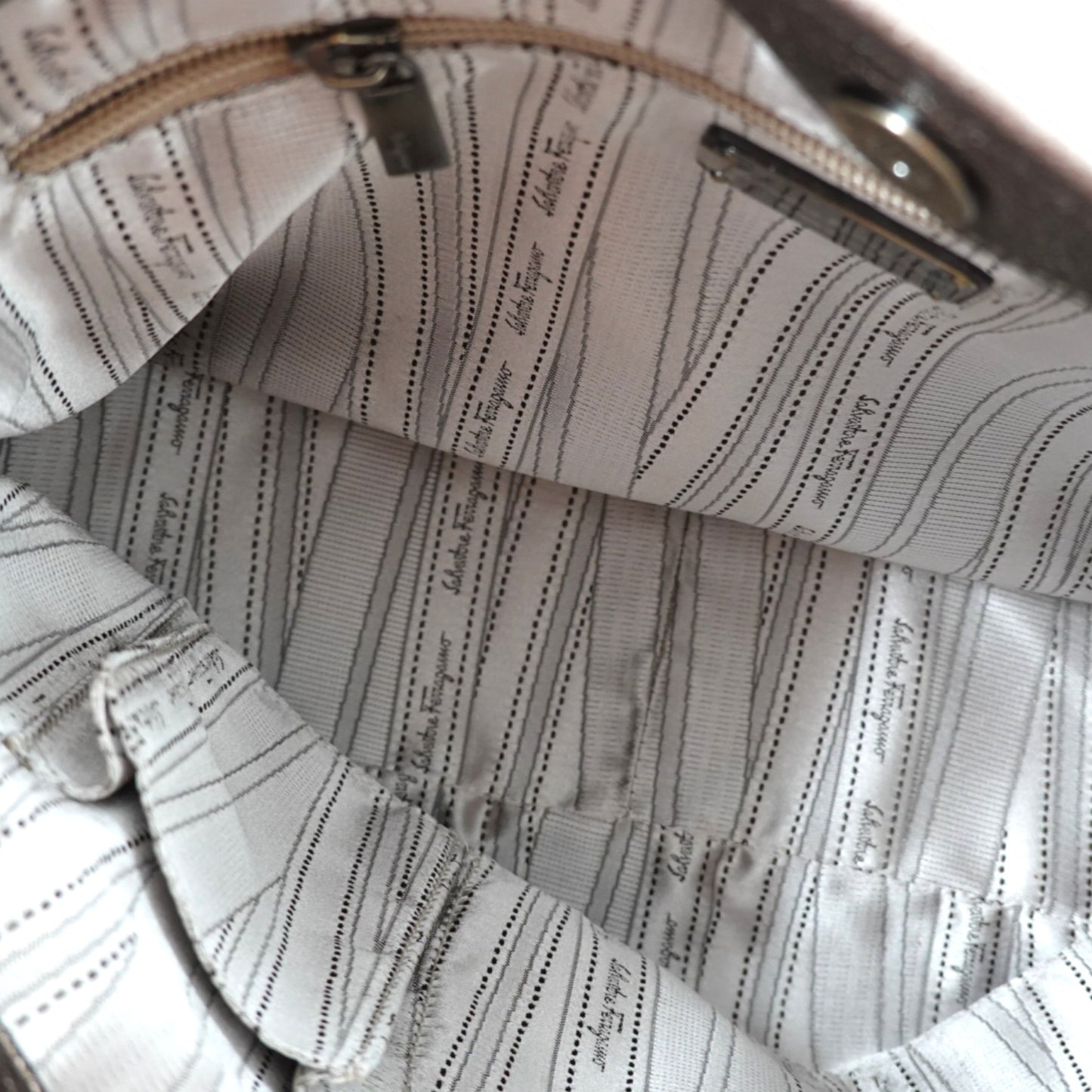 Salvatore Ferragamo Bronze/Copper Shoulder Bag