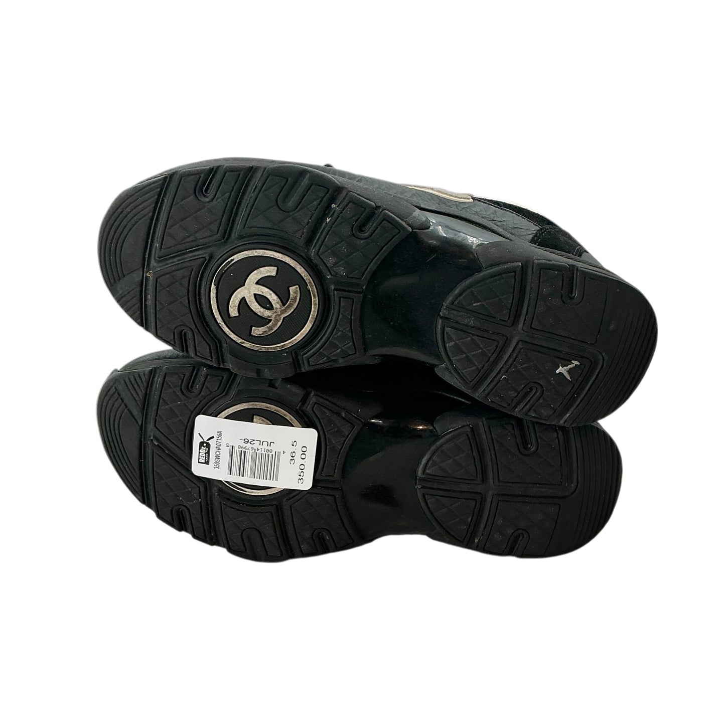 Chanel Mesh Suede & Grained Calfskin CC Sneakers