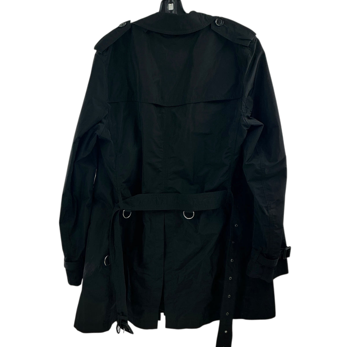 Burberry Brit Men's Black Double-Breasted Trench Coat