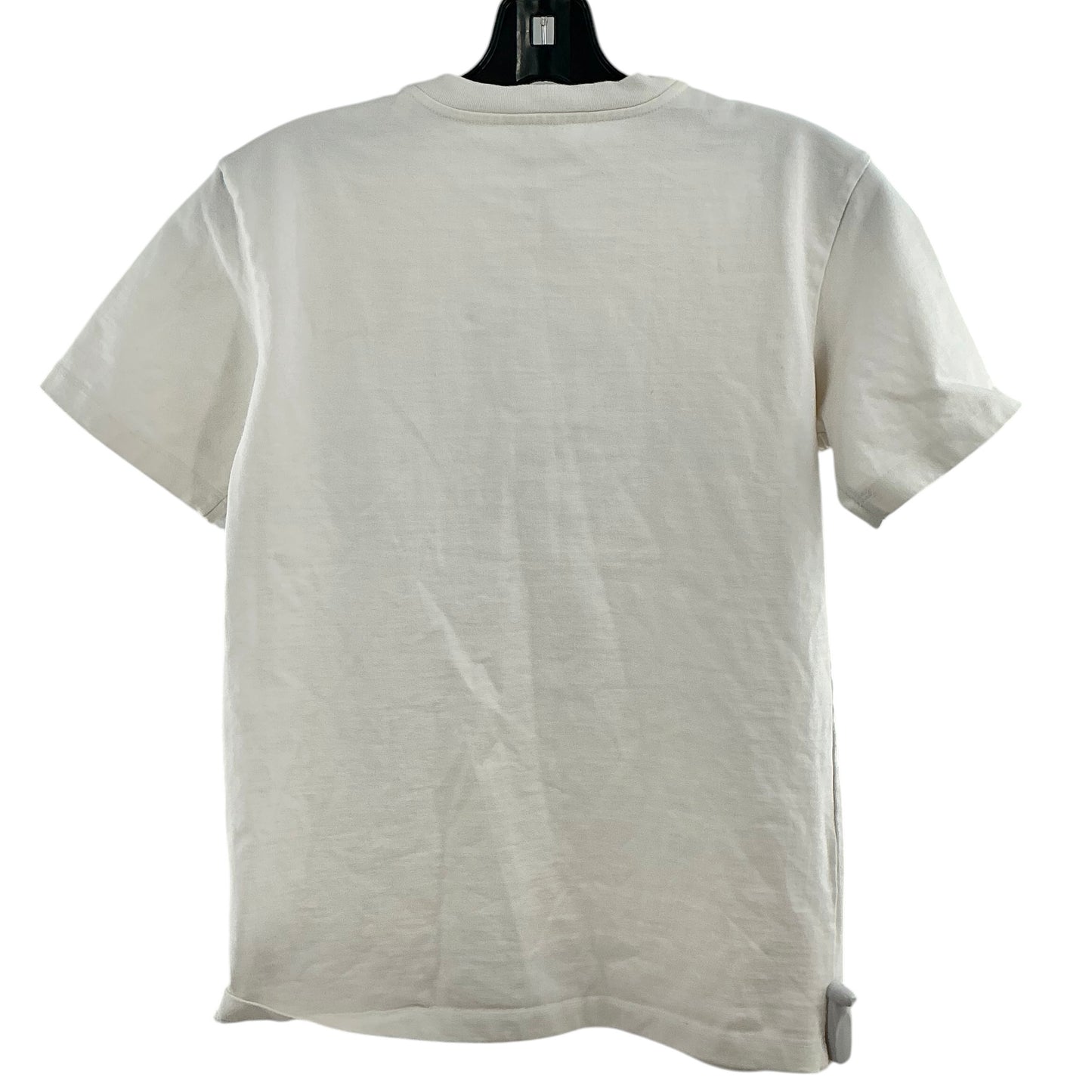 Dolce & Gabbana Womens White Black Box Logo Crew Neck T-Shirt