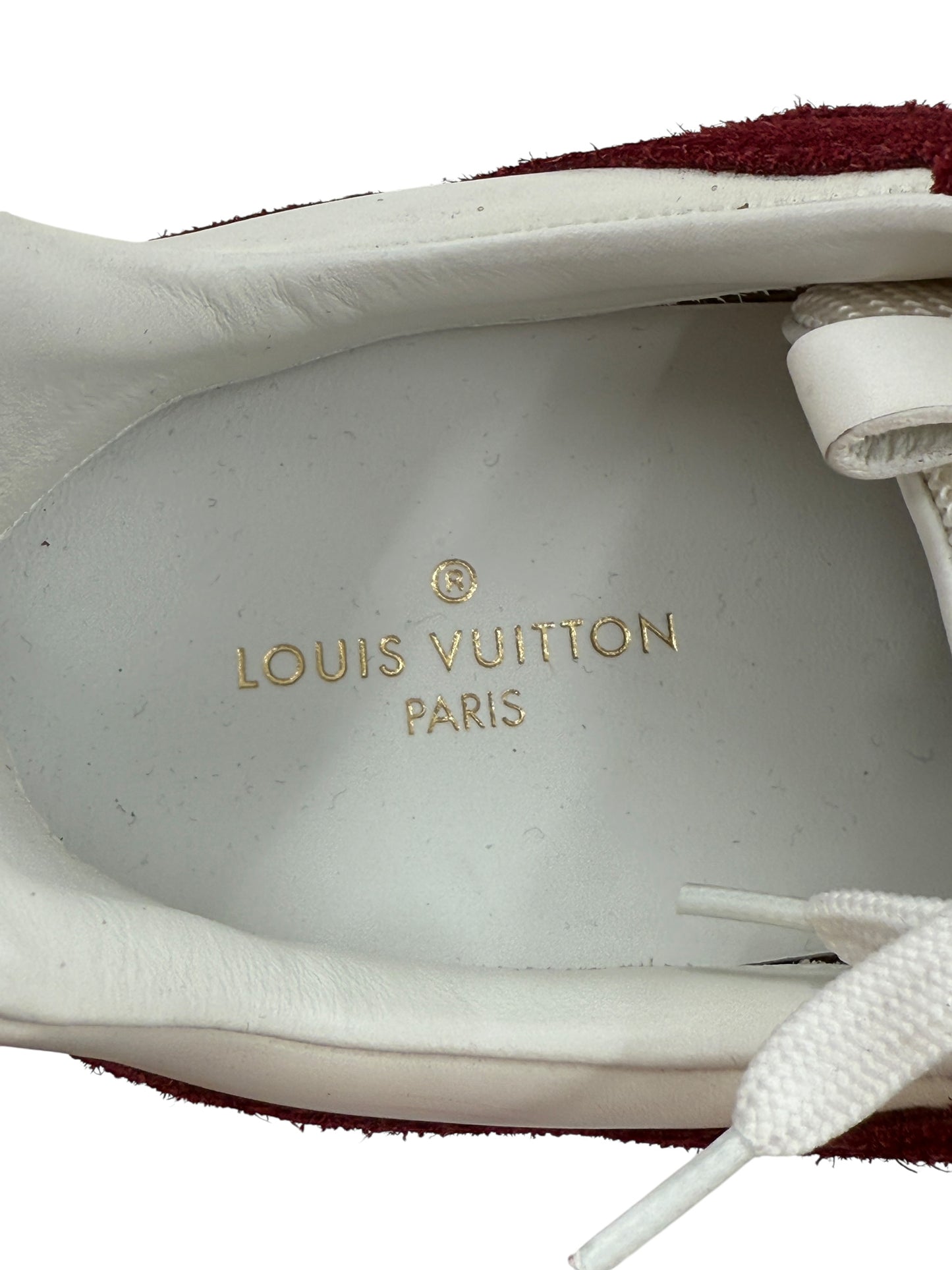 Louis Vuitton Suede Runaway Sneaker in Burgundy