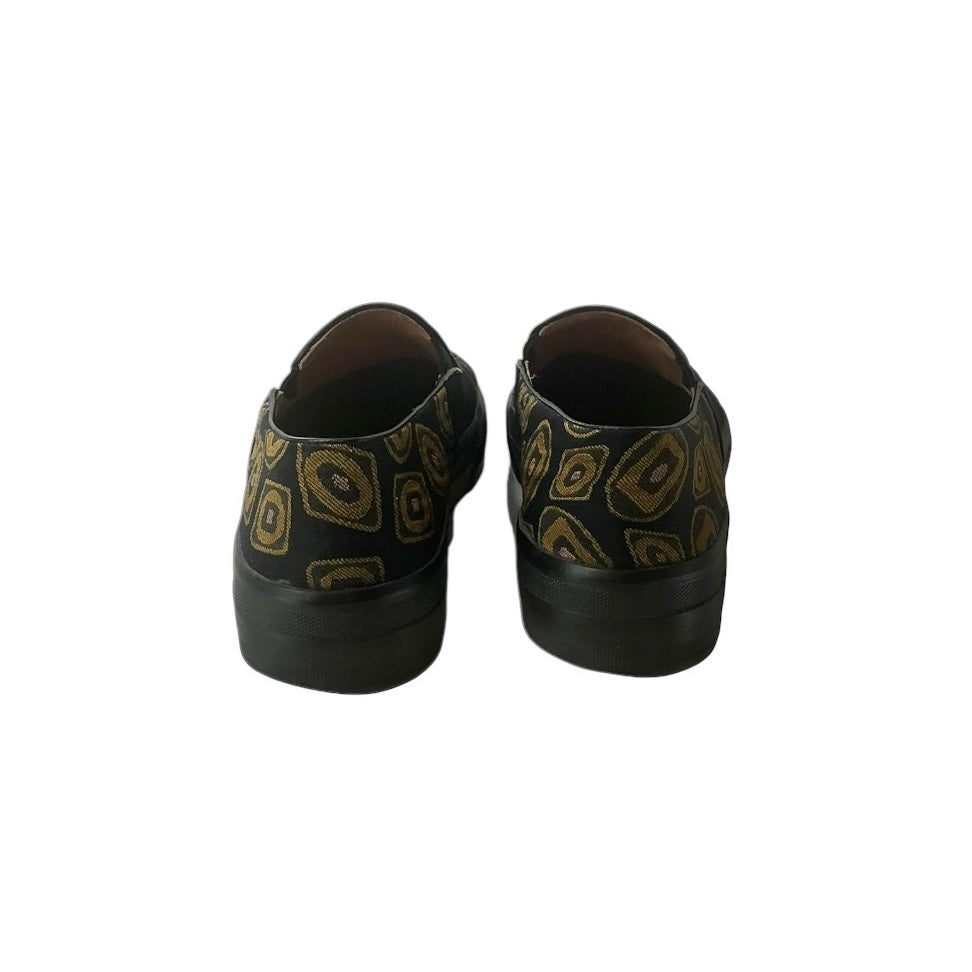 Dries Van Noten Faille and Jacquard Slip-On Sneakers