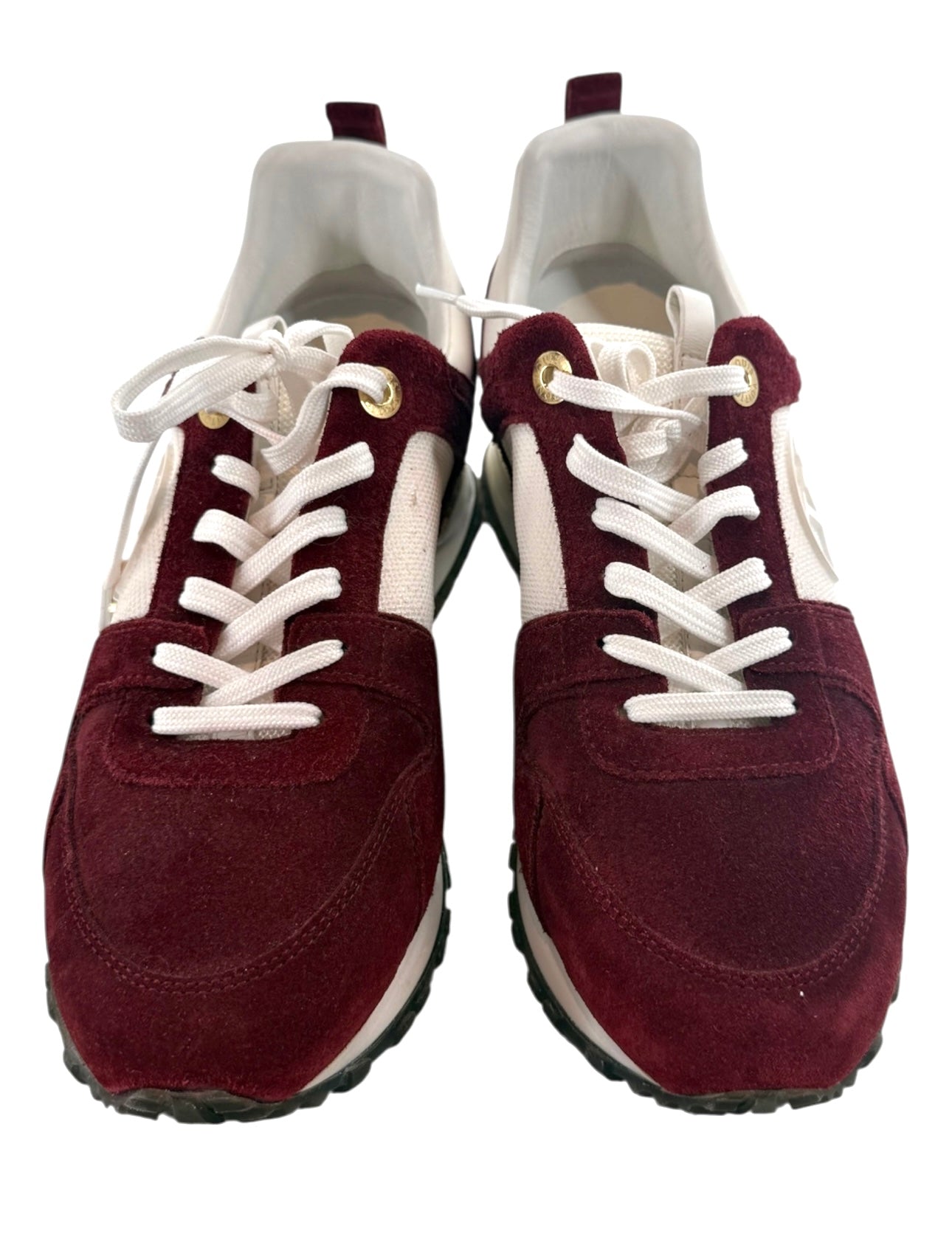 Louis Vuitton Suede Runaway Sneaker in Burgundy