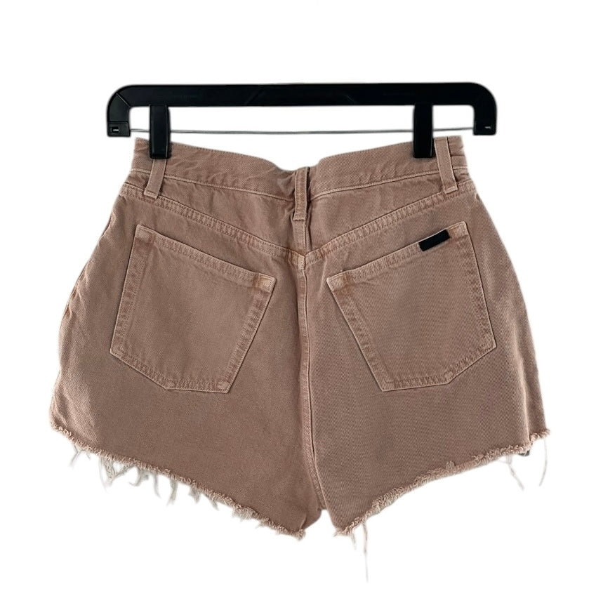 Saint Laurent Dusty Pink High-rise Denim Shorts