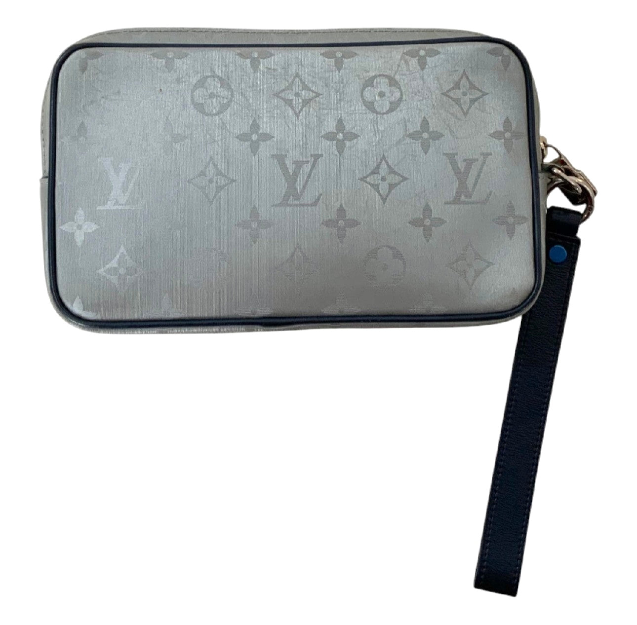 Louis Vuitton Alpha Clutch in Monogram Satellite Silver Canvas