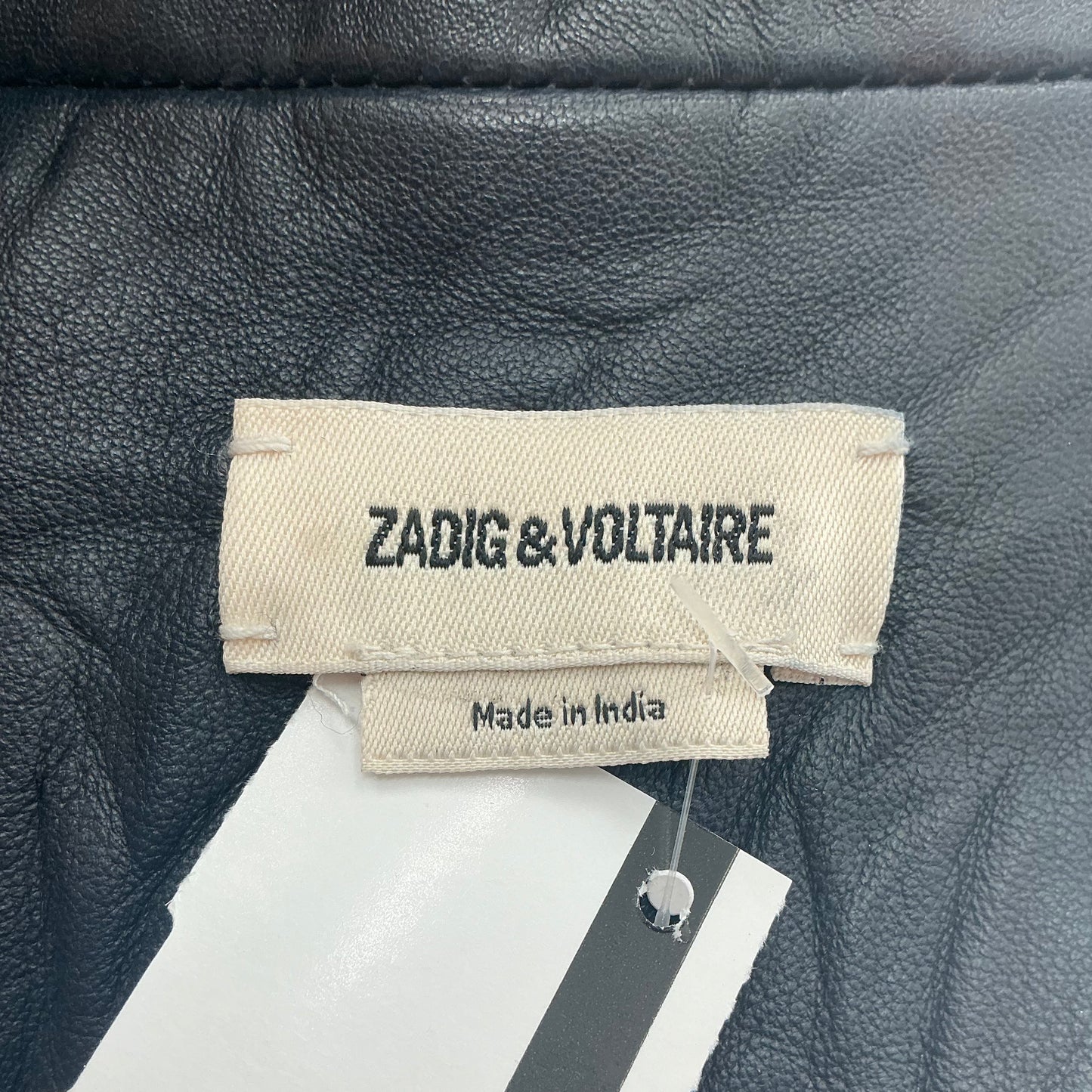 Zadig & Voltaire Verys Crinkled Lambskin Leather Jacket