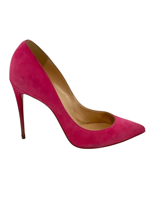 Christian Louboutin Hot Pink Suede Pigalle Red Bottoms