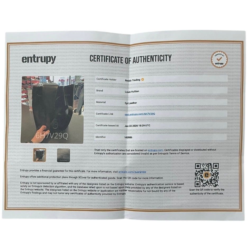 Louis Vuitton Epi Leather Sac a Dos Drawstring Bag Black