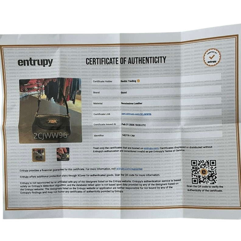 Gucci Leather Handbag with Embossed GG Monogram Pattern