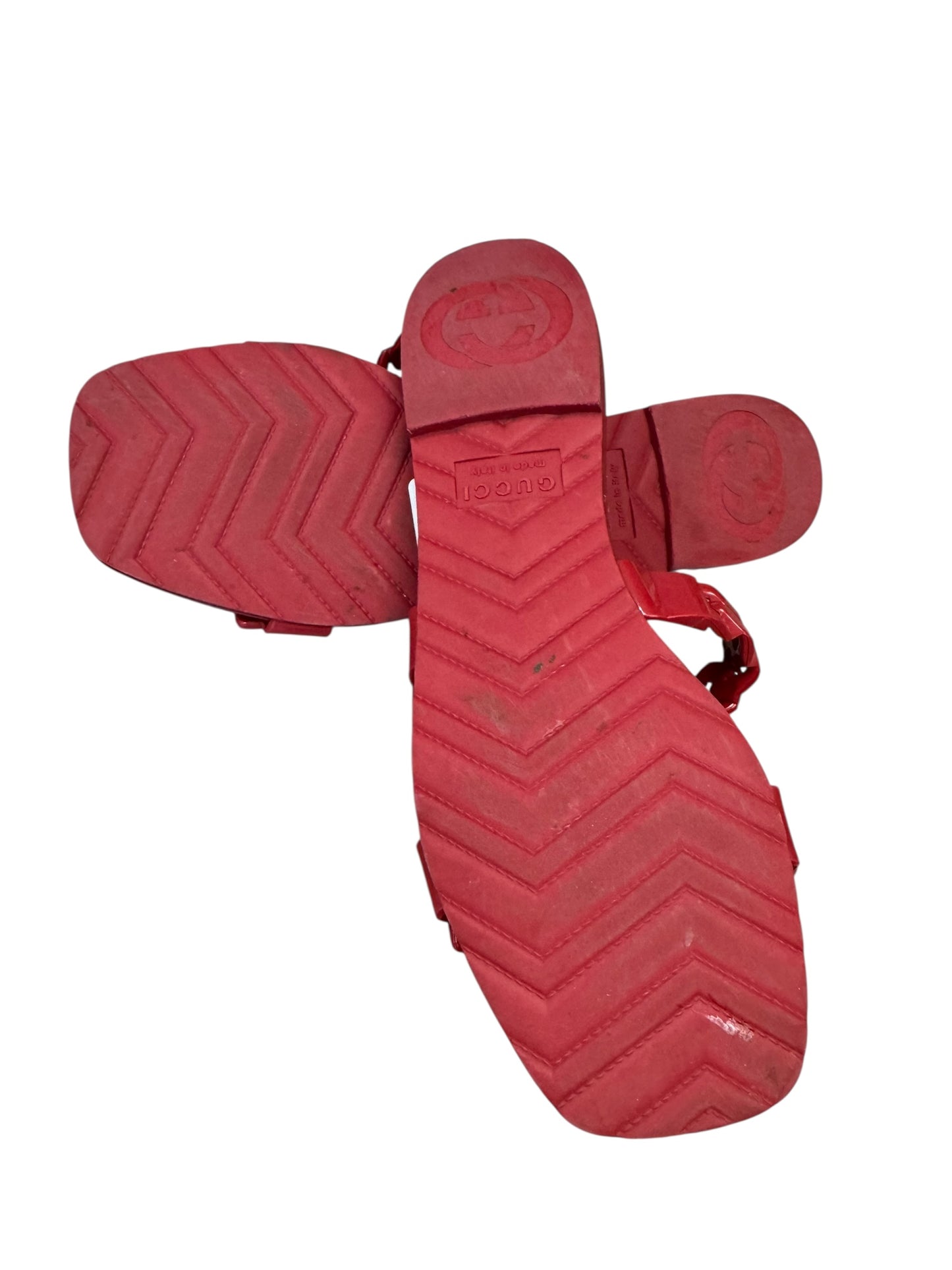 Gucci Teena Rubber Chain Slides