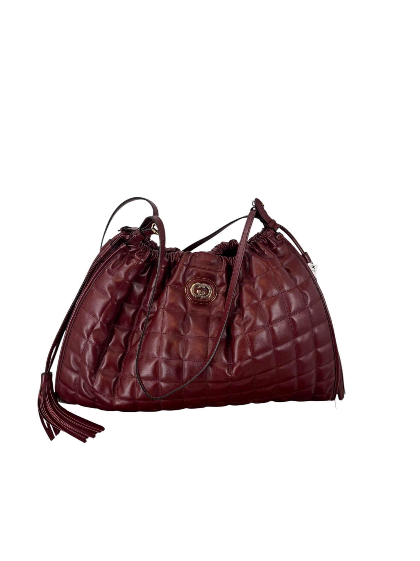 Gucci Greco Large Quilted Leather Shoulder Bag