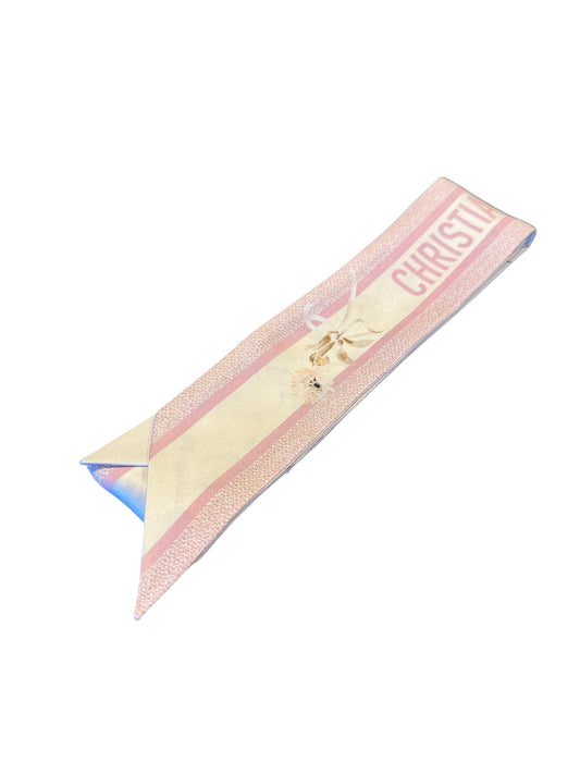 Christan Dior Silk Toile De Jouy Reverse Capri Mitzah Scarf