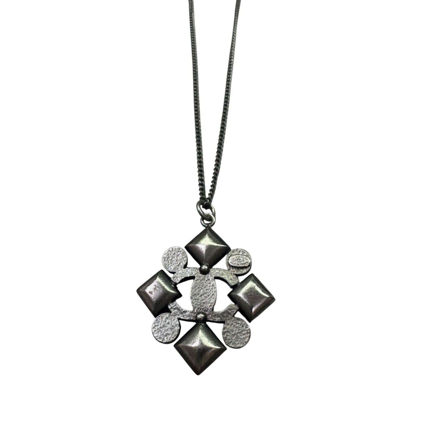 Chanel 2006 CC Blue Rhinestone Necklace