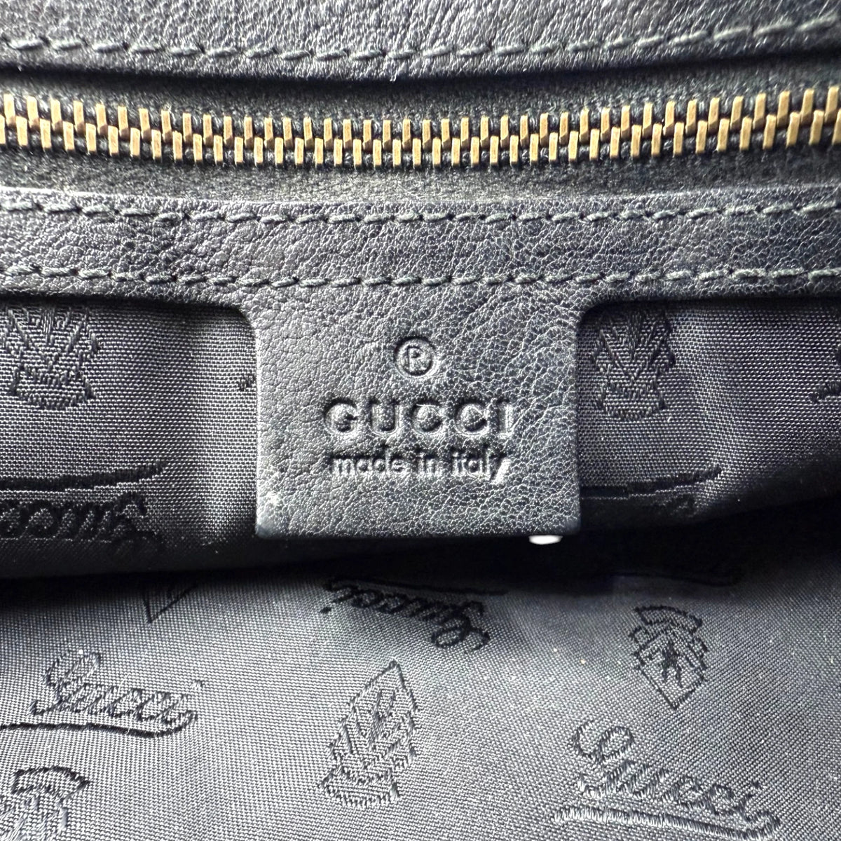 Gucci Babouska Boston Leather Bag