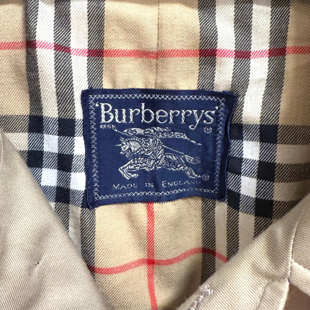 Burberry Tan Single-Breasted Car Coat