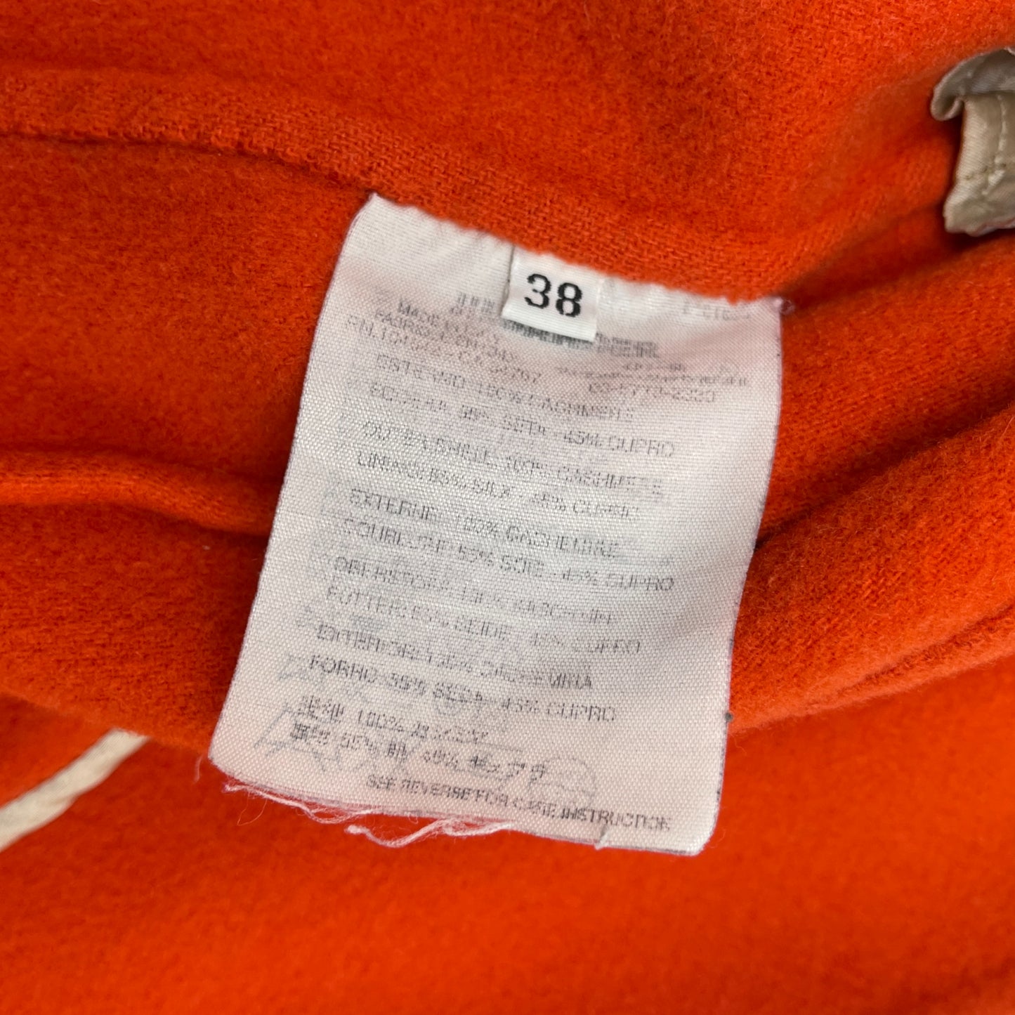 Jil Sander Orange Cashmere Blazer