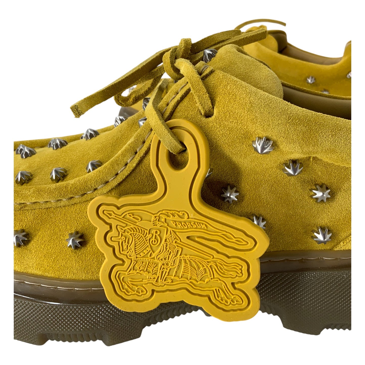 Burberry Creeper Studded Suede Boots