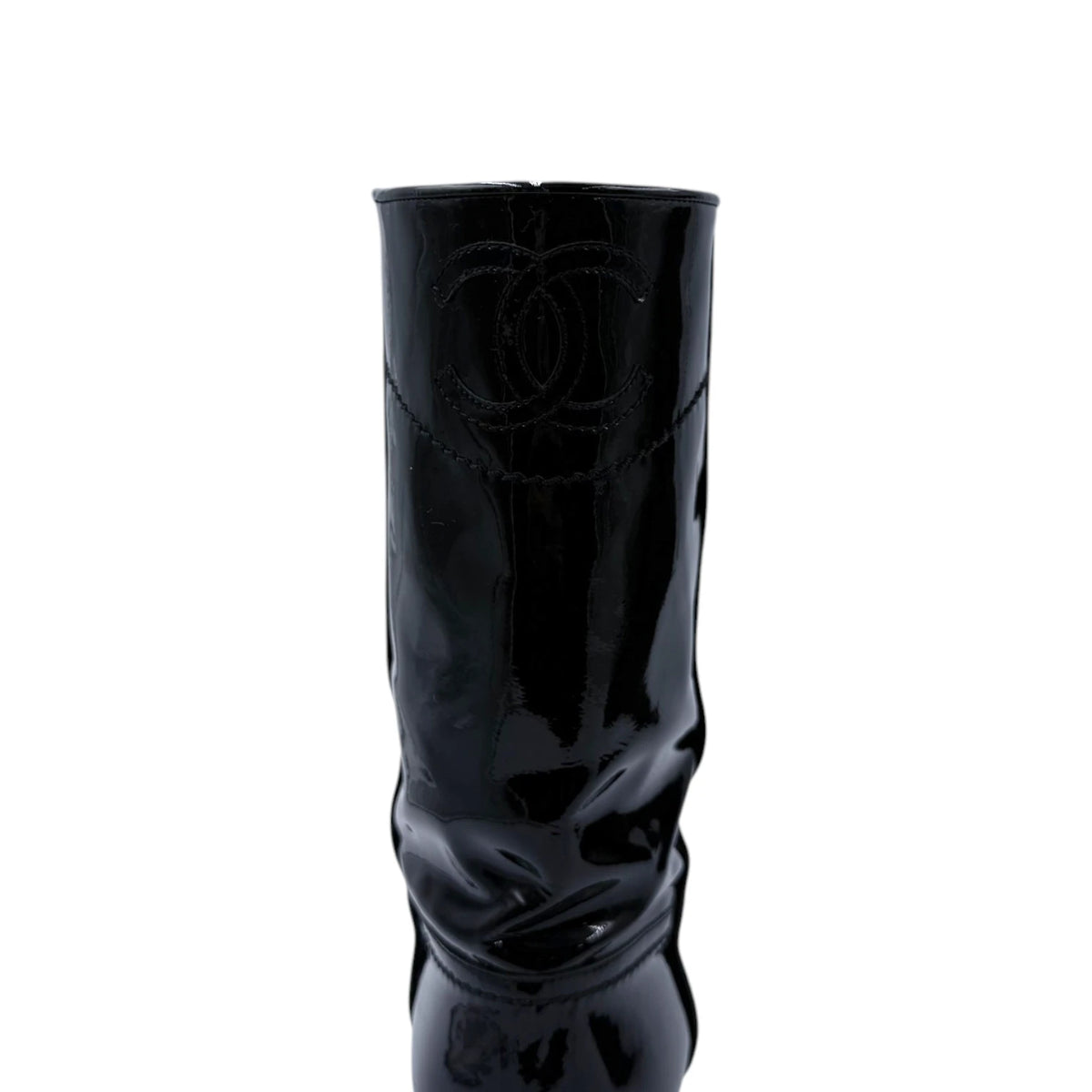 Chanel Interlocking CC Cowboy Mid-Calf Boots