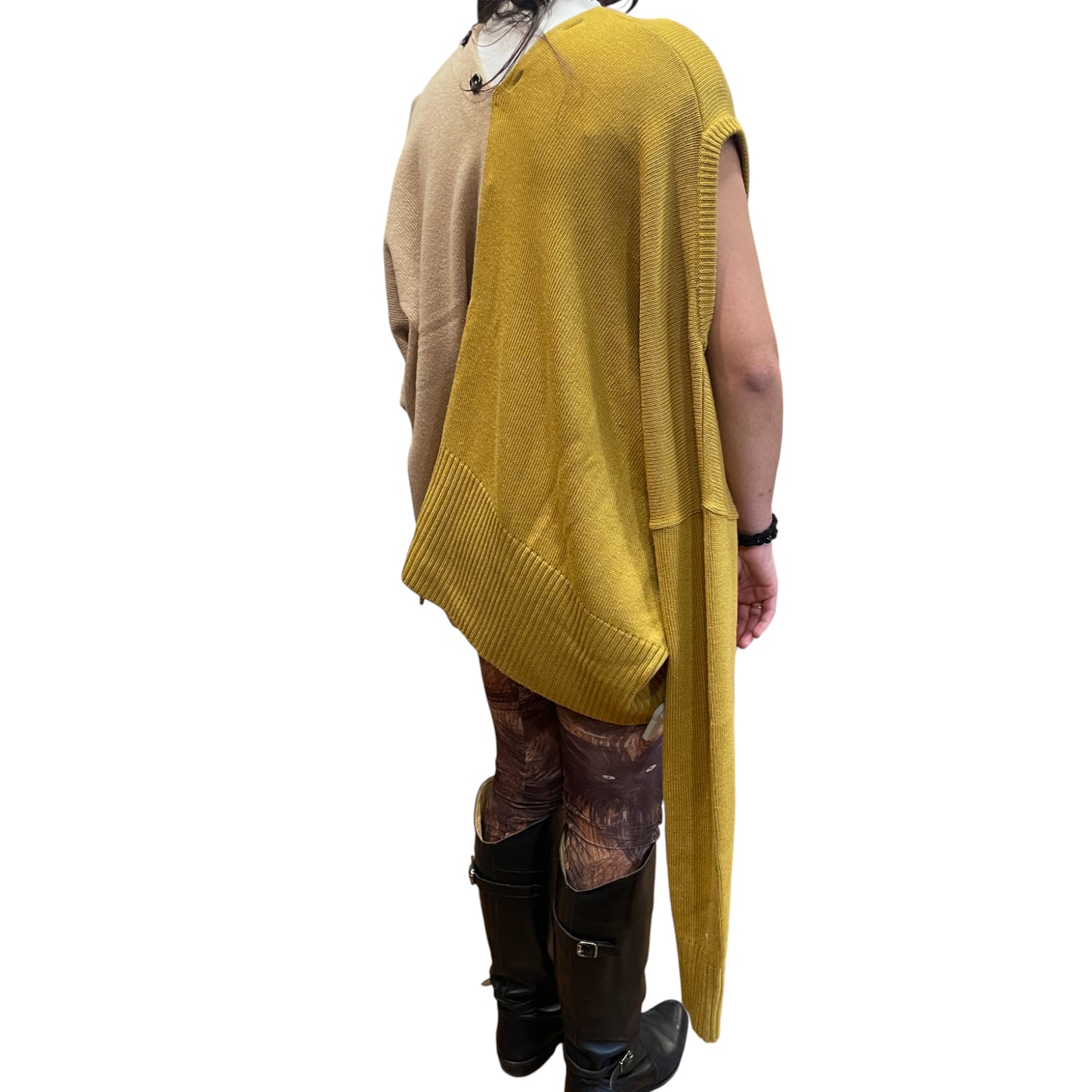 Marni Asymmetrical Two-Tone Cardigan