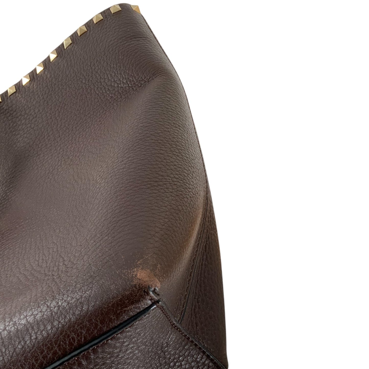 Valentino Garavani Rockstud Grainy Calfskin Tote Bag