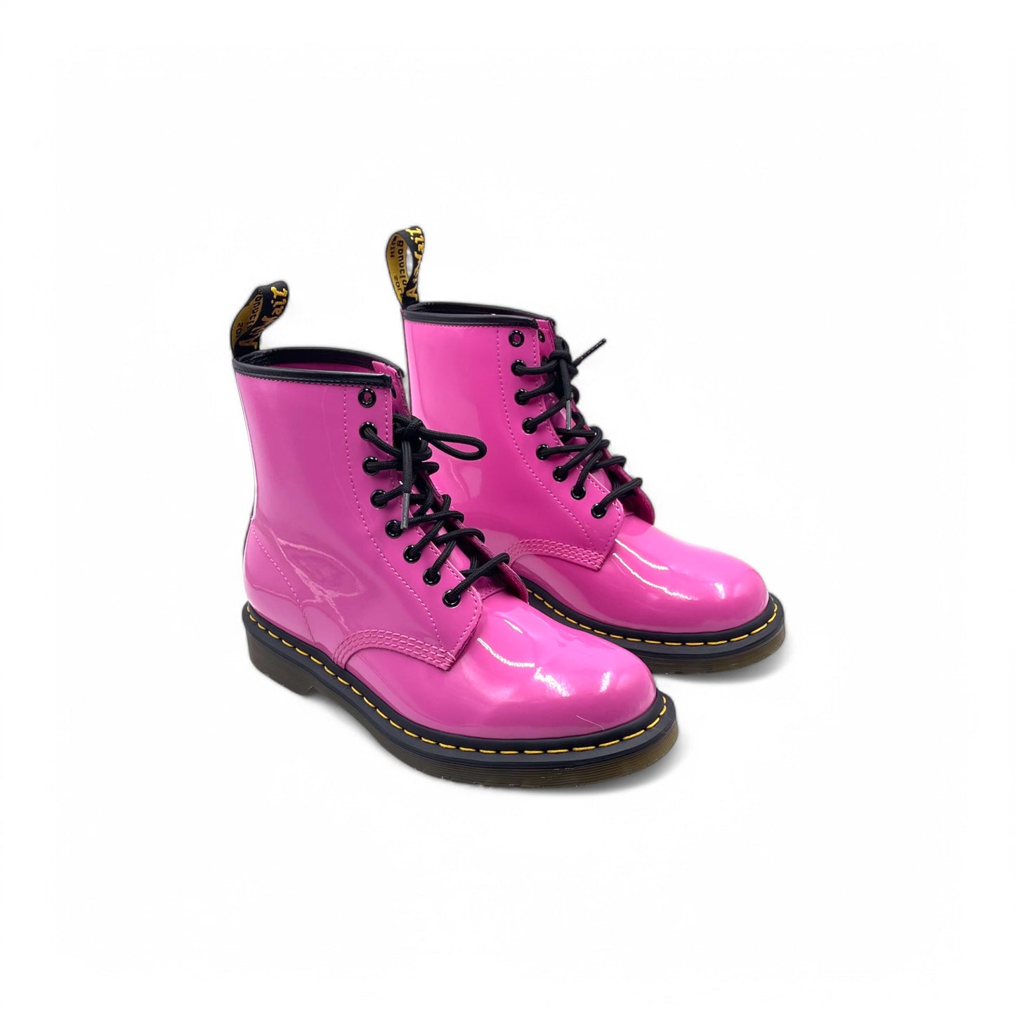 Dr. Martens Patent Leather Boots Pink