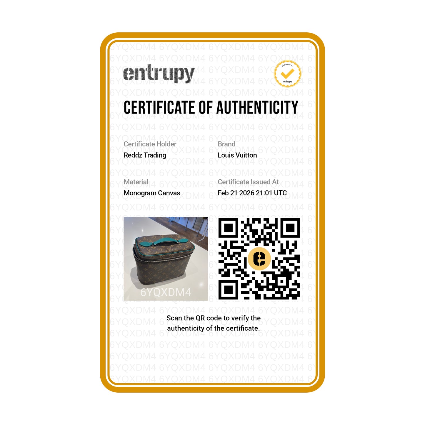 L.V Monogram Nice BB Vanity Case