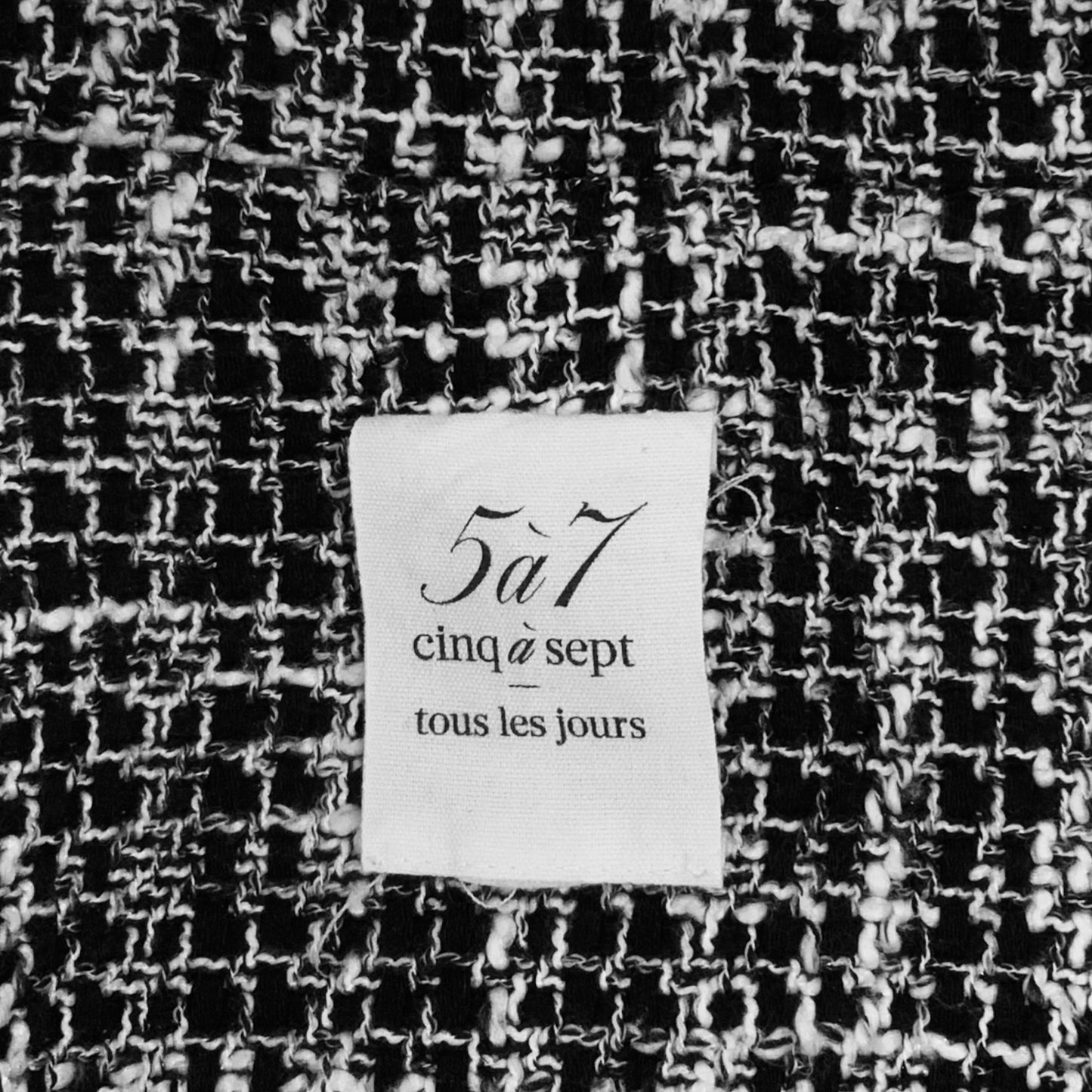 Cinq A Sept Black and White Blazer