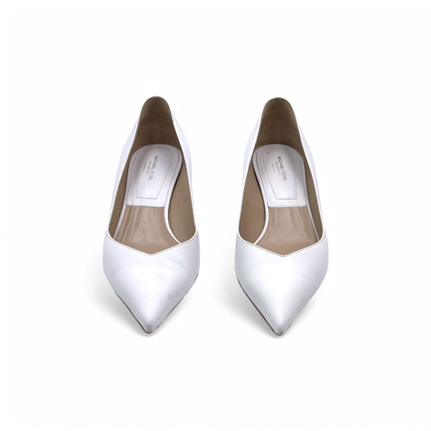 Michael Kors White Kitten Pump