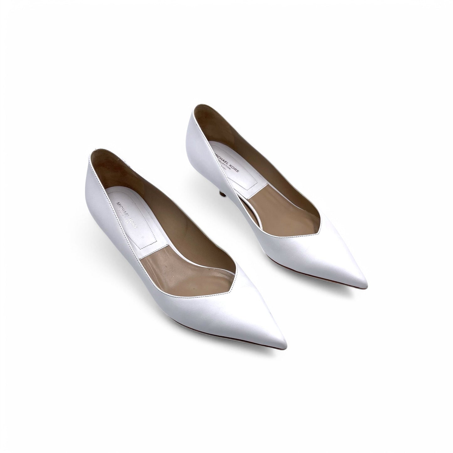 Michael Kors White Kitten Pump