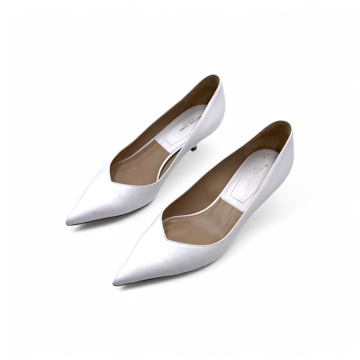 Michael Kors White Kitten Pump