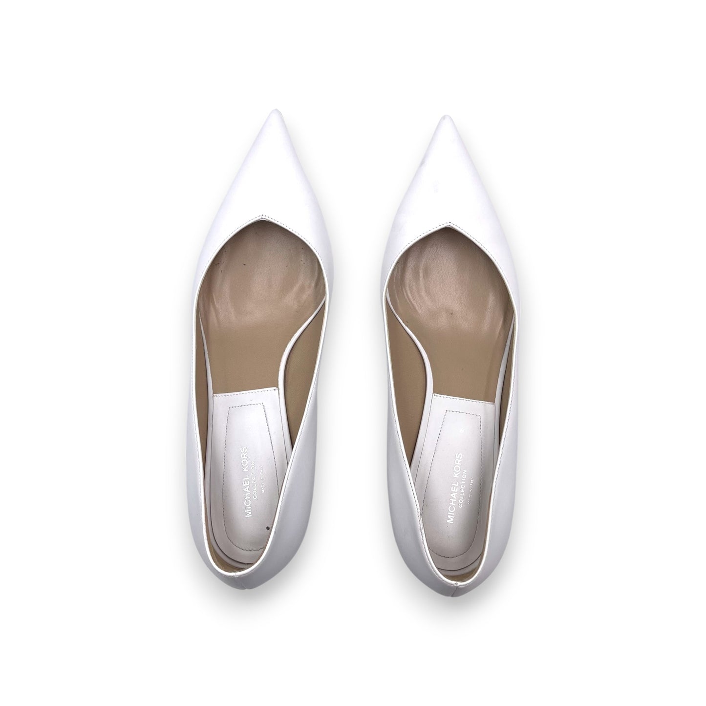 Michael Kors White Kitten Pump
