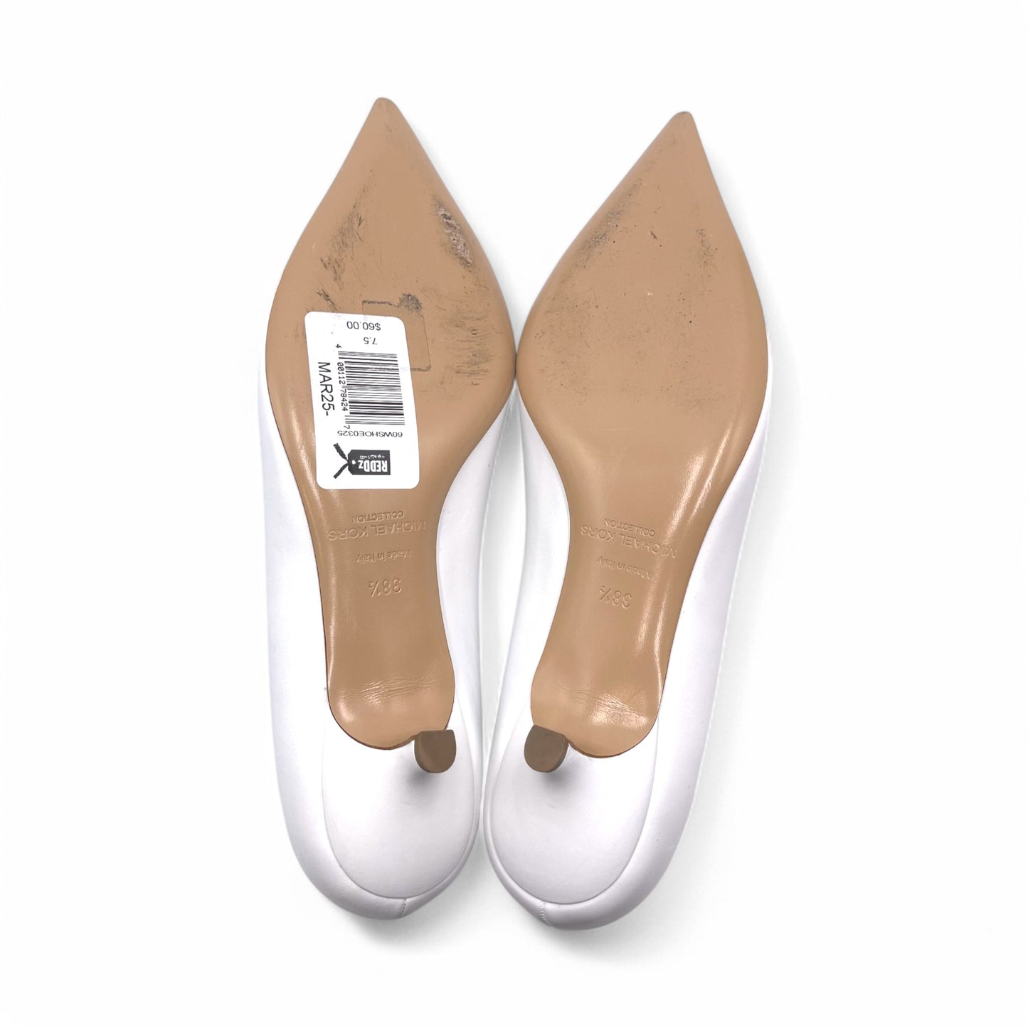 Michael Kors White Kitten Pump