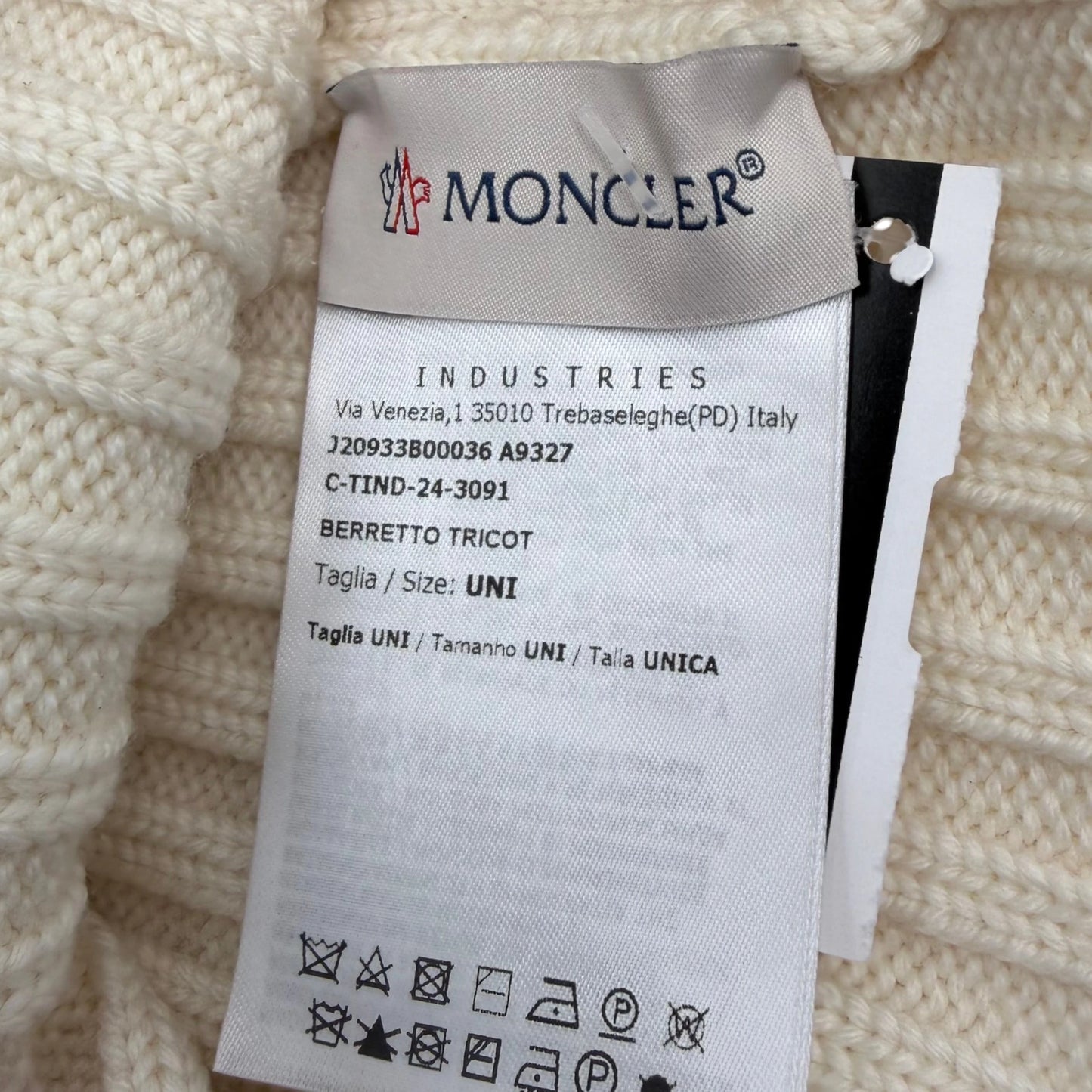 Moncler Ribbed Knit Wool Beanie