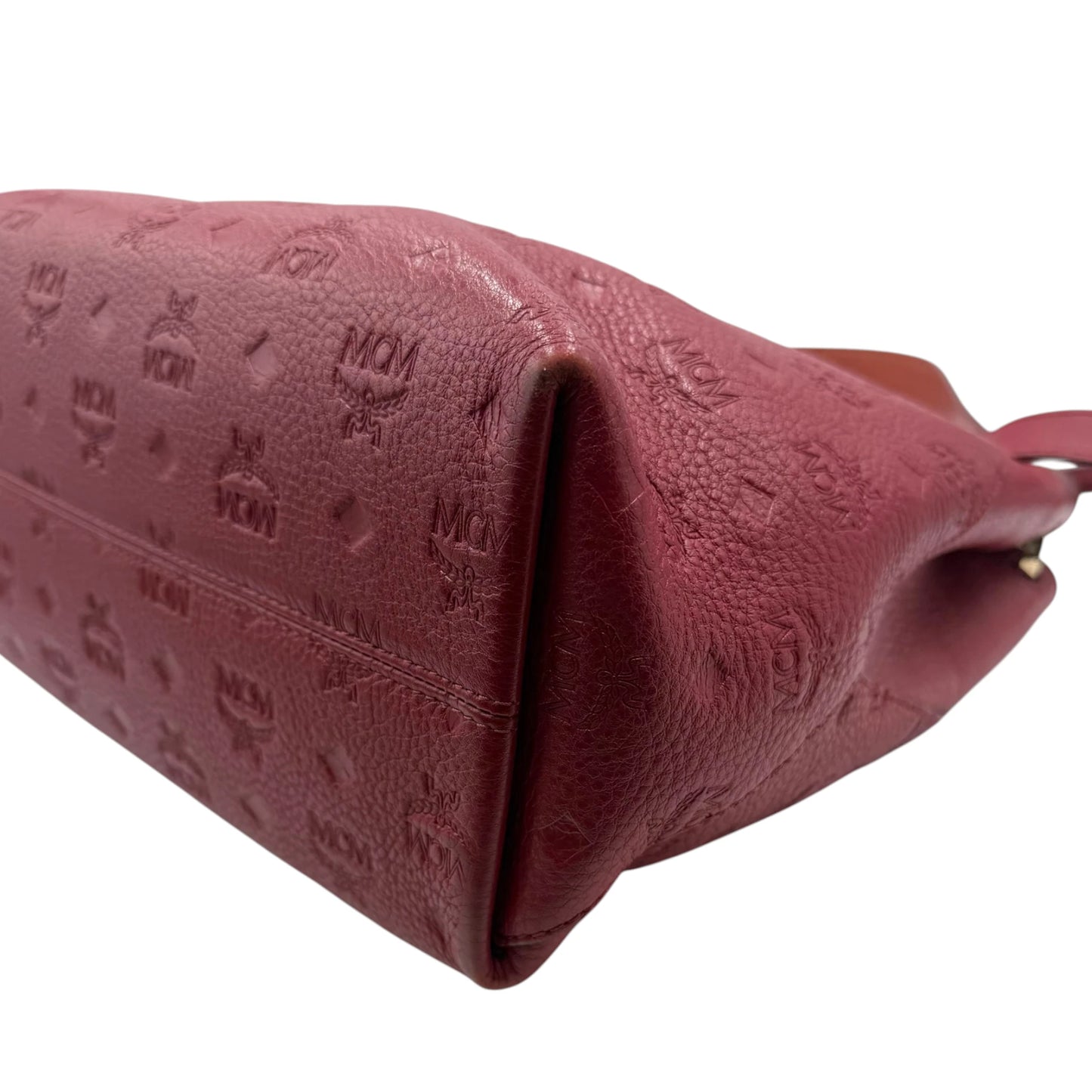 MCM Monogram Burgundy Hobo